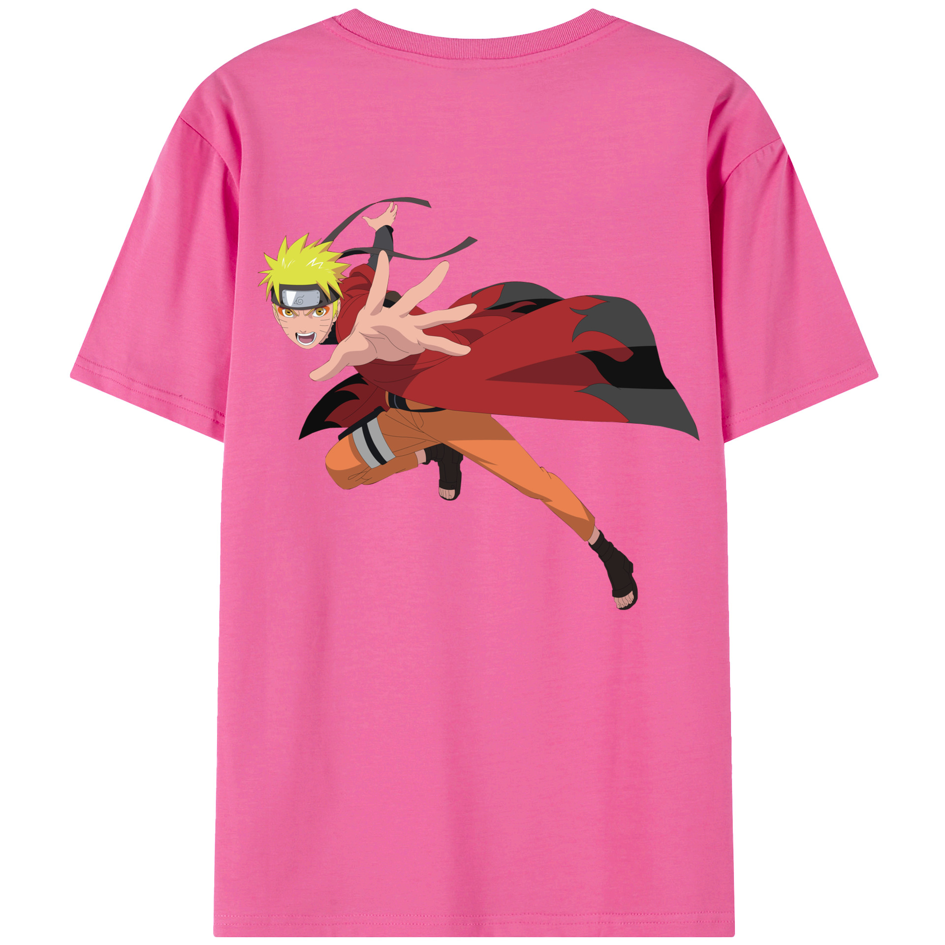 （画像用） NARUTO -ナルト- うずまき ナルト Uzumaki Naruto レディース半袖Tシャツ(バックプリント)
